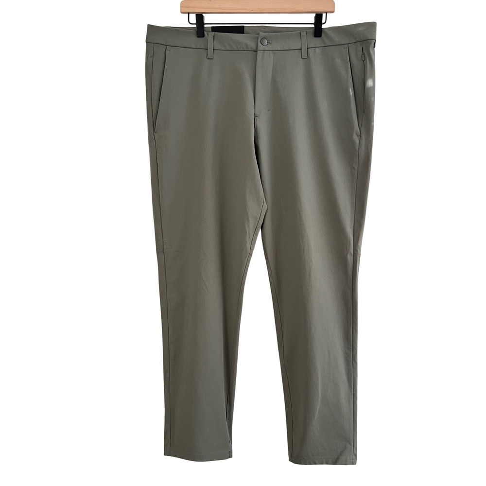 Lululemon Men's Commission Pant Slim 40x30 Olive Green Warpstreme Stretch Pants
